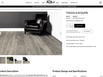 Project Flooring website